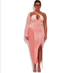 Beautiful Rose Pink Asymmetrical dress